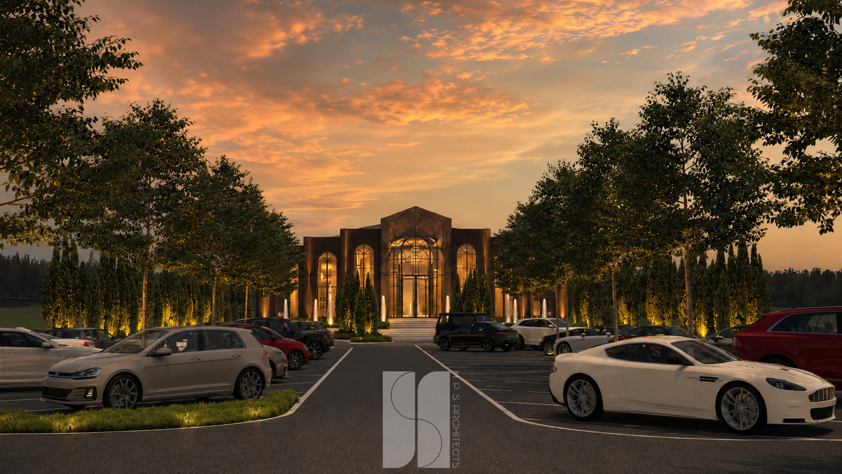 Exclusive Garden — rrugica dhe parking i organizuar